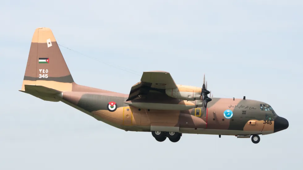 Jordanian Air Force (345) C-130H Hercules - commons wikimedia