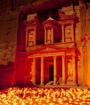 petra at night event