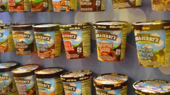 Ben &amp; Jerry's on a shelf